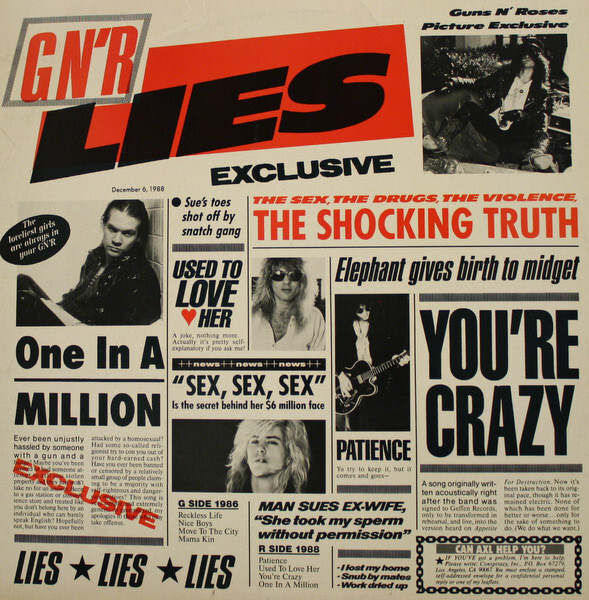 GNR – Lies / Live Like A Suicide (Gold Vinyl)