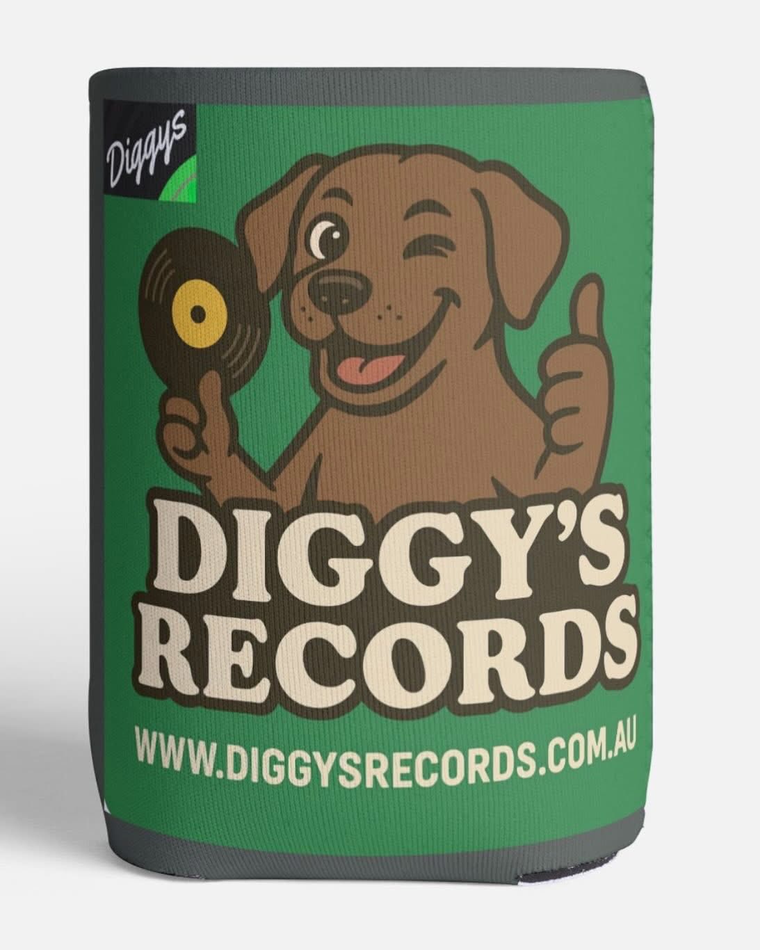 Diggy’s Records Stubby Cooler New Style